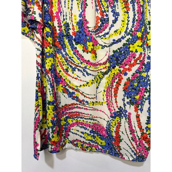 Talbots Floral Swirl Flutter Sleeves Blouse Plus Size EUC - Picture 6 of 13